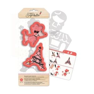 Sweet Sugarbelle Cookie Shape Cutters Paris Eiffel Tower Restaurant Poodle Girl